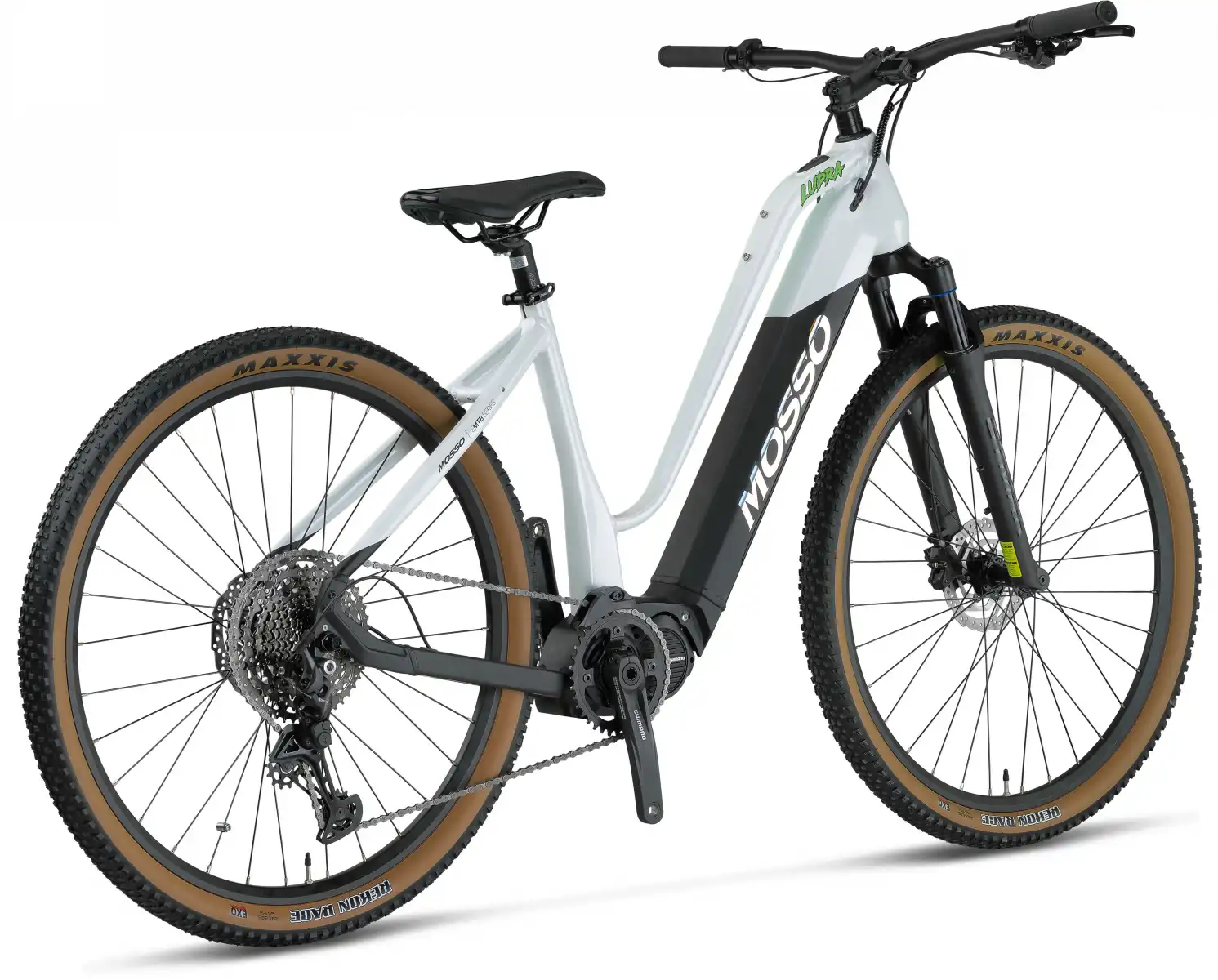 MOSSO E-LUPRA ELEKTRİKLİ KADIN DAĞ BİSİKLET 430H HD 28 JANT 11 VİTES WHITE BLACK