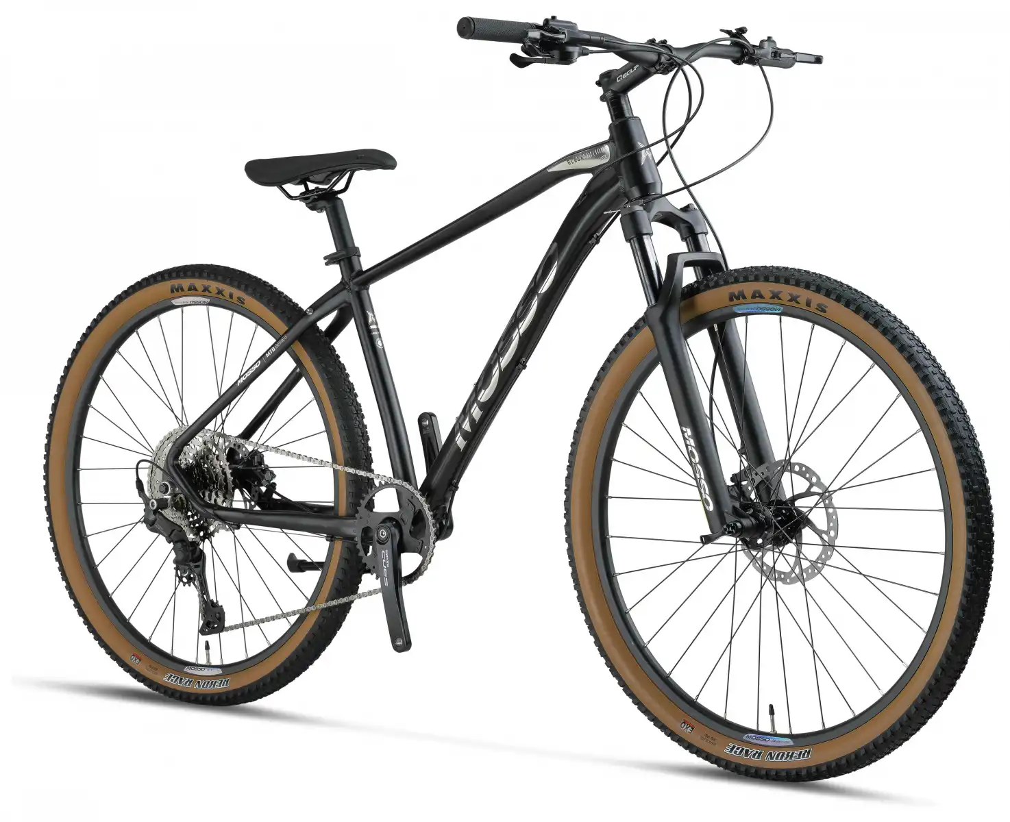 MOSSO BLACK EDITION-29 CUES ERKEK DAĞ BİSİKLETİ 406H HD 29 JANT 10 VİTES MAT SİYAH CHROME