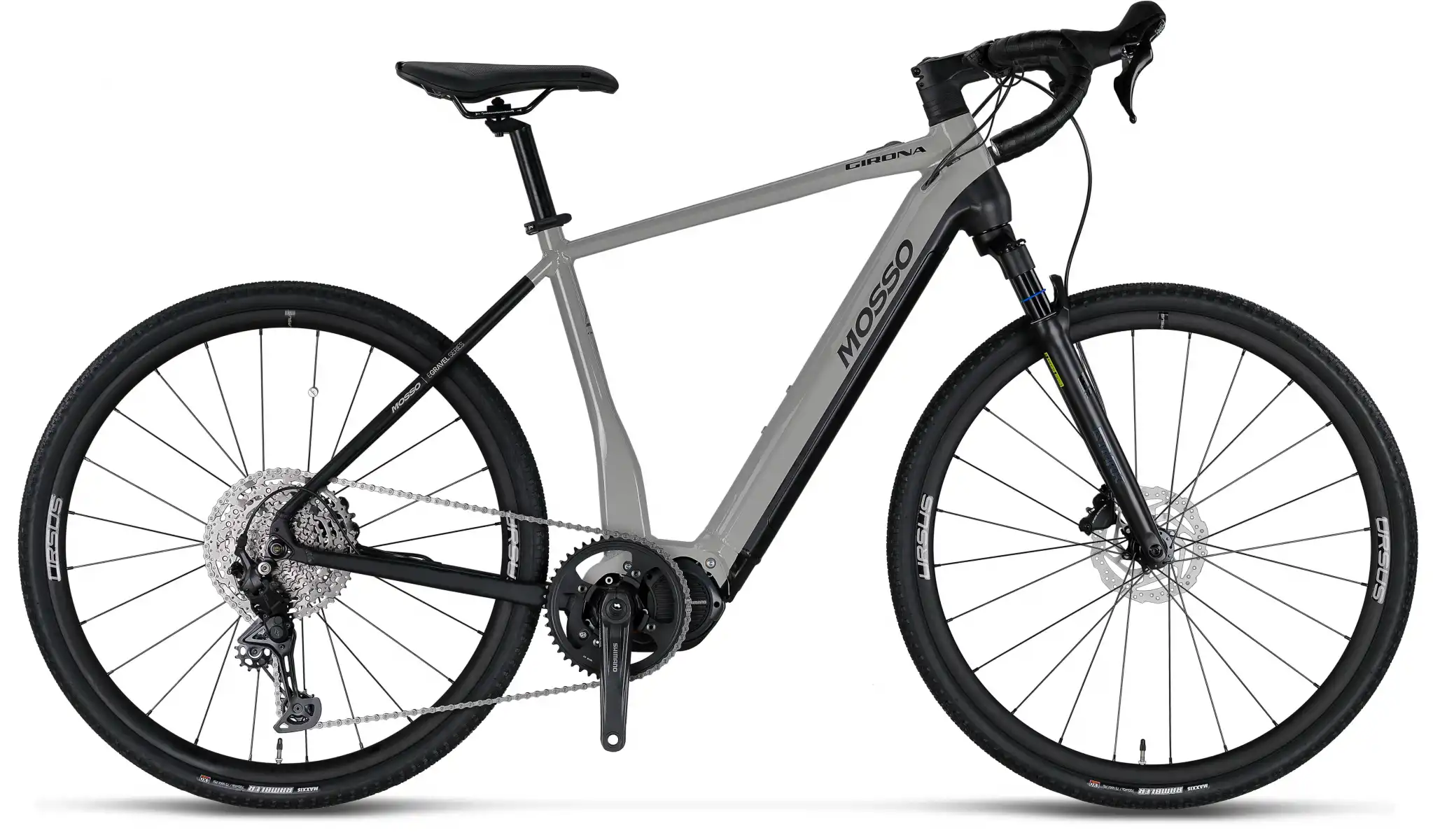 MOSSO E-GIRONA GVL ELEKTRİKLİ BİSİKLET 550H HD 28 JANT 11 VİTES GRAY BLACK