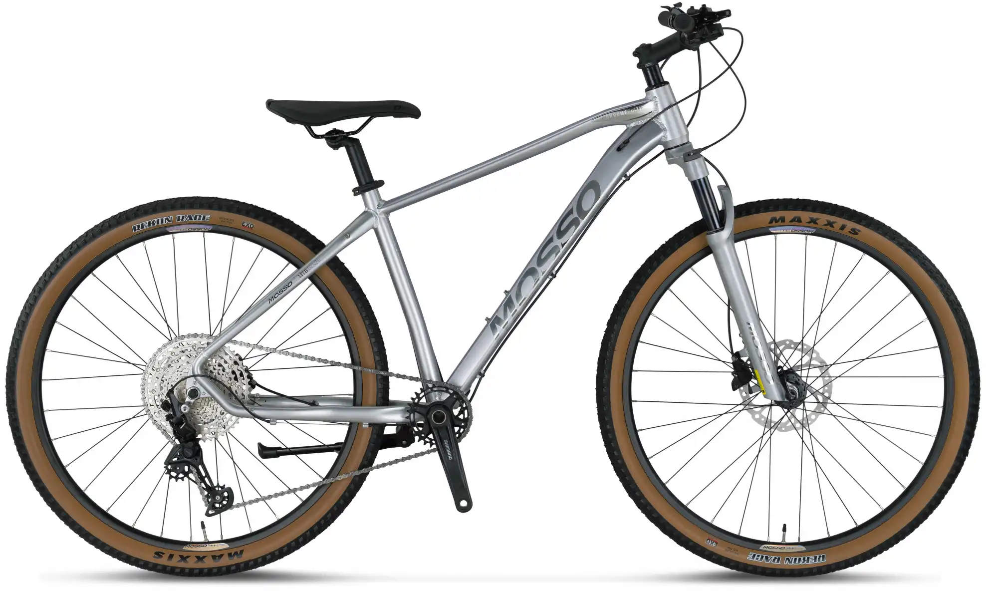 MOSSO CHROME EDITION-27 DEORE ERKEK DAĞ BİSİKLETİ 406H HD 27.5 JANT 12 VİTES SİLVER CHROME