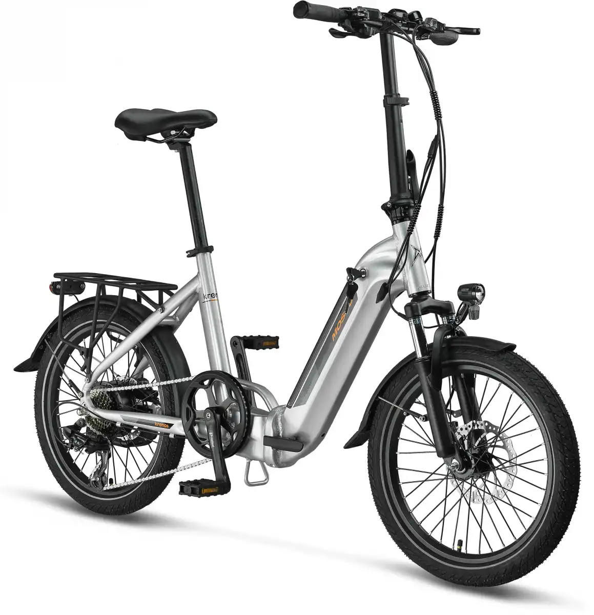 MOSSO KRONOS ELEKTRİKLİ KATLANIR BİSİKLET 390H HYD 20 JANT 7 VİTES SİLVER