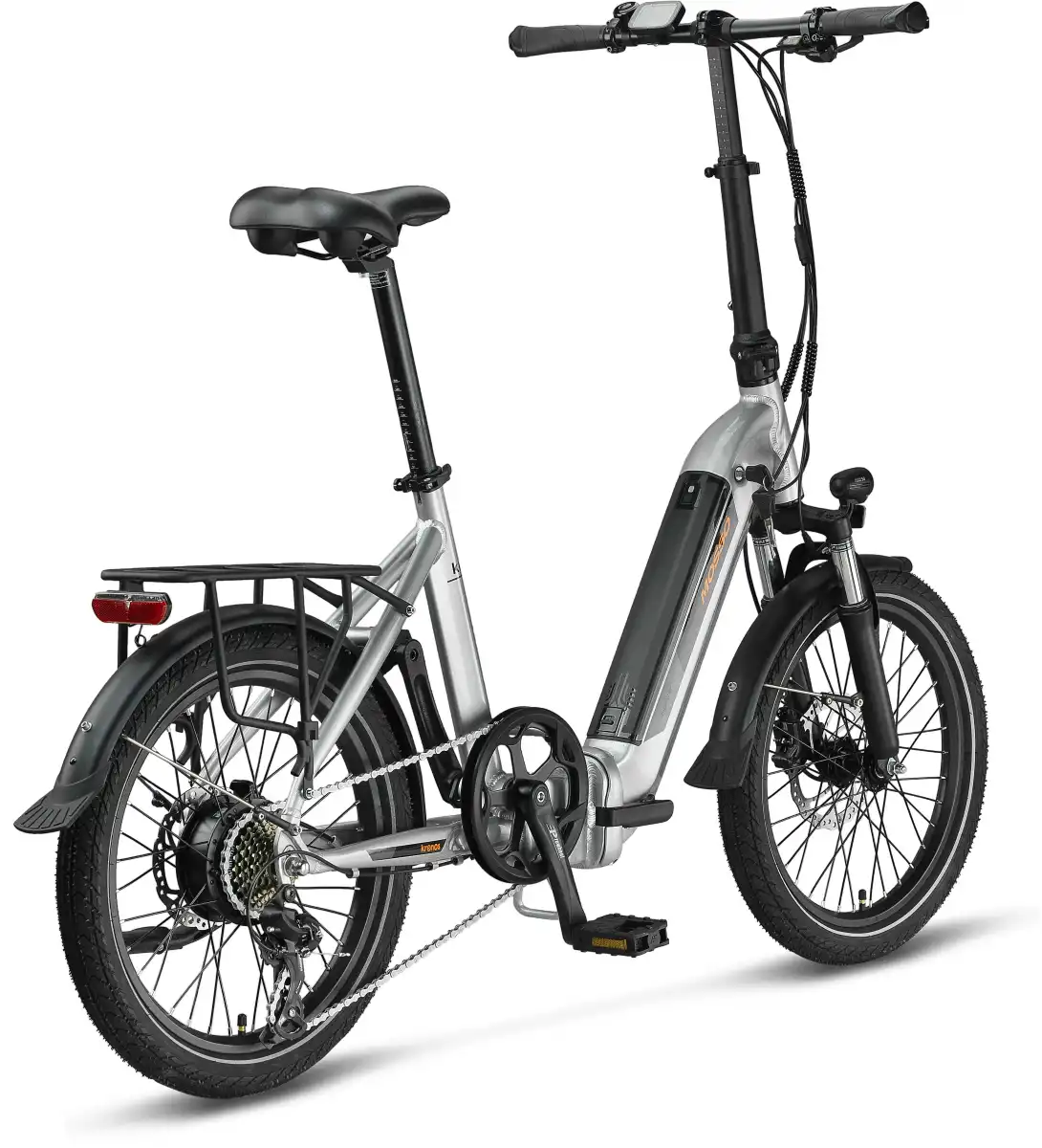 MOSSO KRONOS ELEKTRİKLİ KATLANIR BİSİKLET 390H HYD 20 JANT 7 VİTES SİLVER