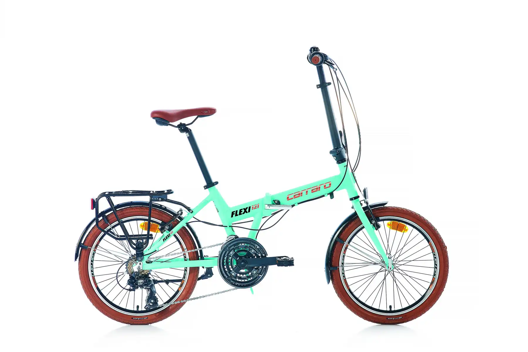 CARRARO FLEXI 121 KATLANIR BİSİKLET 350H V 20 JANT 21 VİTES MAT TURKUAZ SİYAH BAKIR
