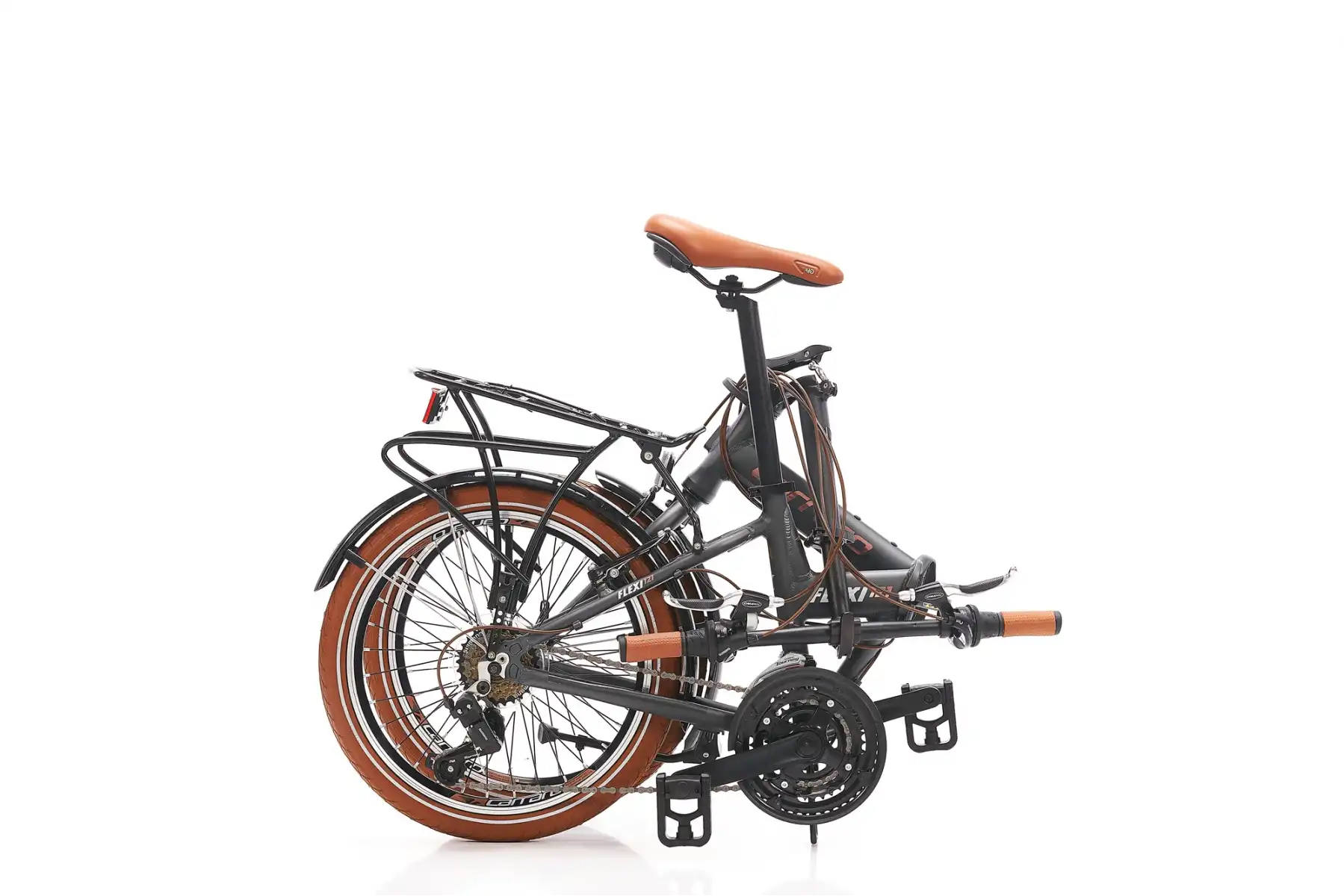 CARRARO FLEXI 121 KATLANIR BİSİKLET 350H V 20 JANT 21 VİTES MAT TURKUAZ SİYAH BAKIR