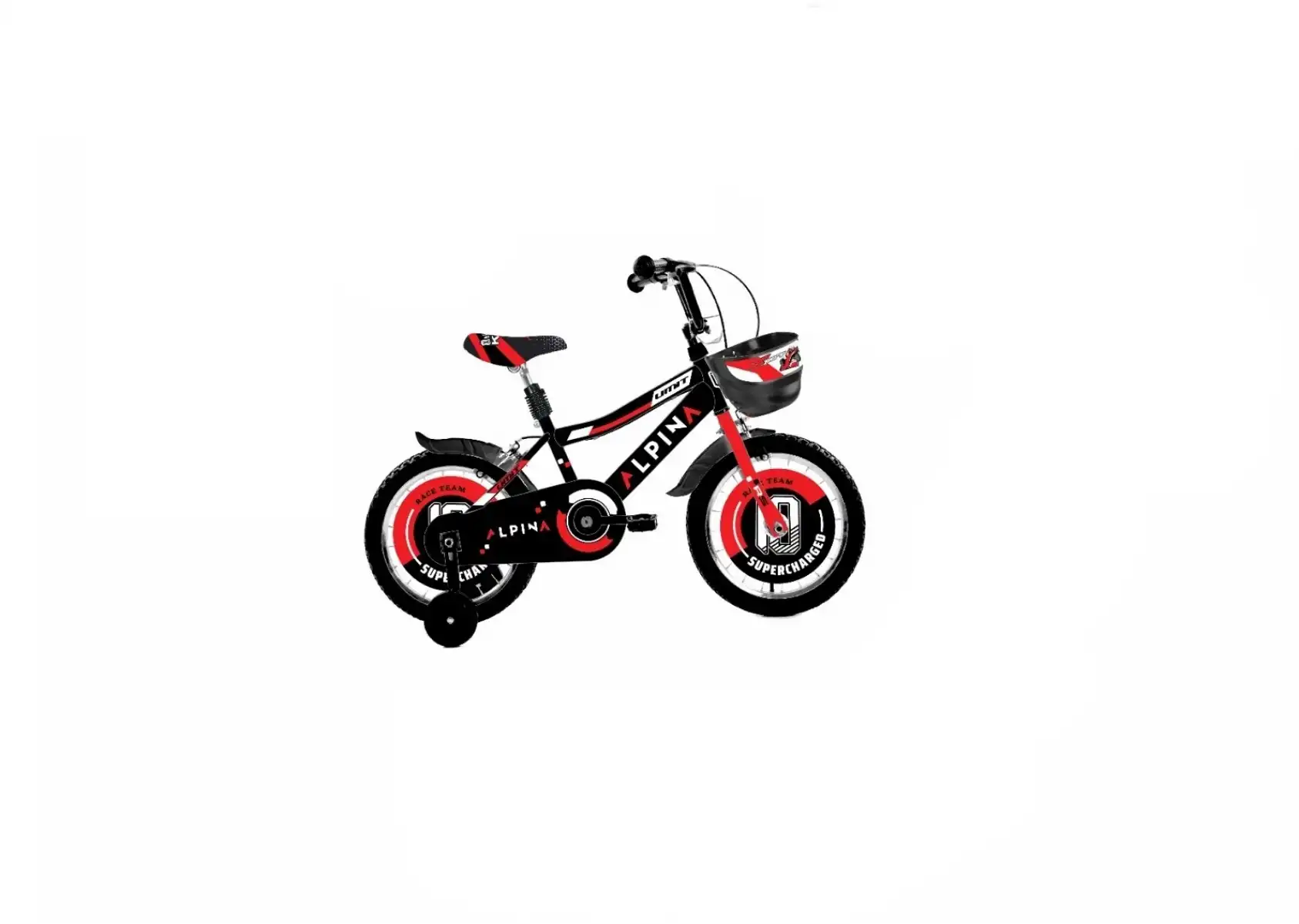 ÜMİT 1647 ALPINA-M-BMX-V ERKEK ÇOCUK BİSİKLETİ 16 JANT SİYAH KIRMIZI