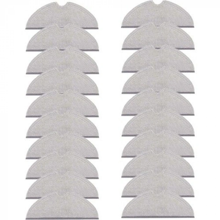 20 Adet Roborock S5 Max/S6 MaxV / Q7 - Q8 Max /Q5 Pro Uyumlu Mop Paspas Bezi