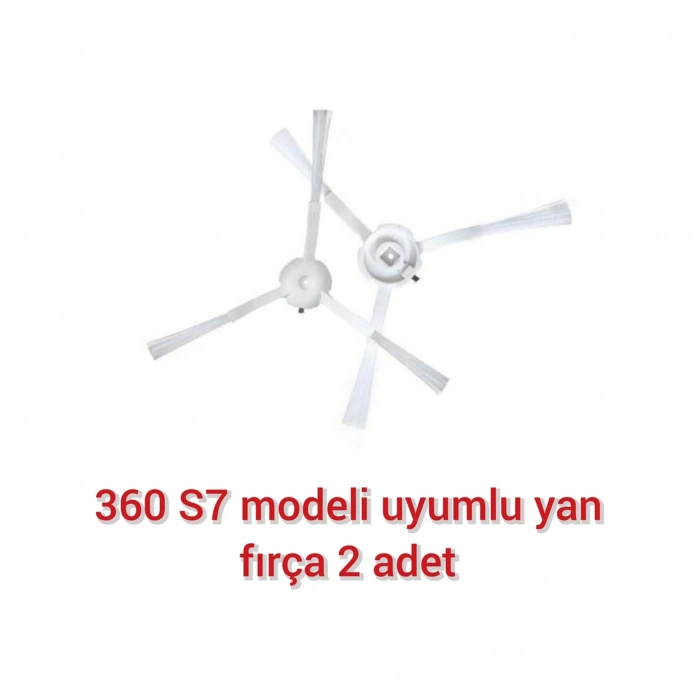 360 S7 Robot Süpürge Modeli İle Uyumlu Yan Fırça Süpürme Fırçası 2 Adet