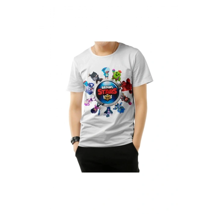 Stars Baskılı Tişört Unisex