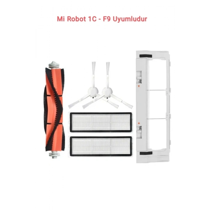 Mi Robot 1c Ve F9 Uyumlu Fırça Kapağı - Hepa Filtre - Fırça Yedek Set