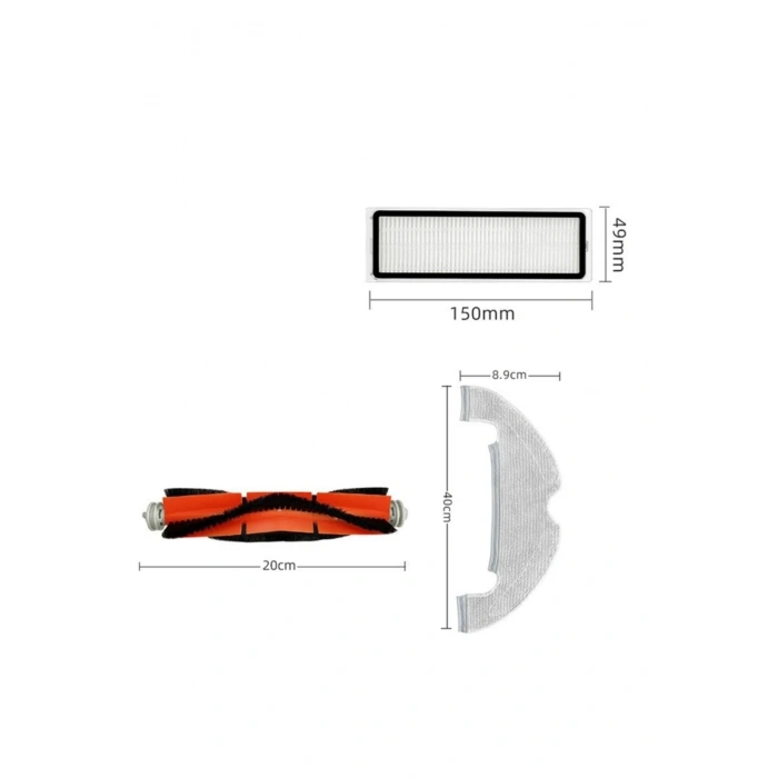 STYTJ05ZHMHW Mop 2 Pro Ultra yedek fırça paspas filtre toz torbası seti