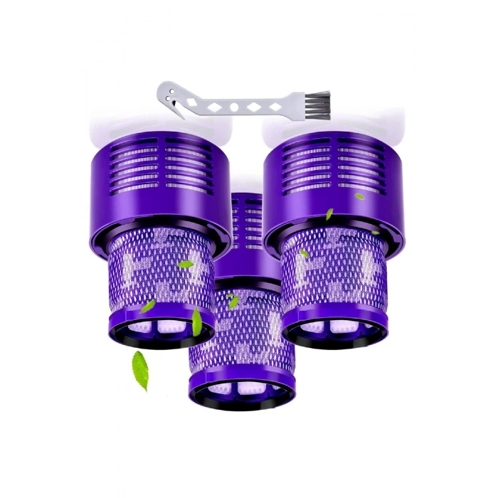 V10 Absolute Hepa Filtre 3 Adet uyumlu (temizleme fırçası dahil)