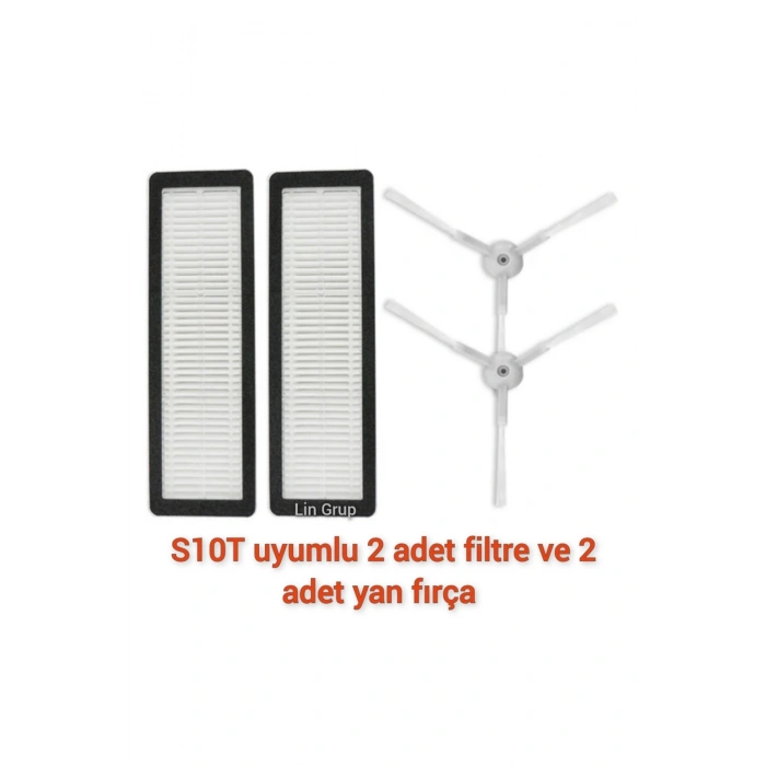 Xiaomi S10T model STFCR01SZ uyumlu filtre yan fırça yedek