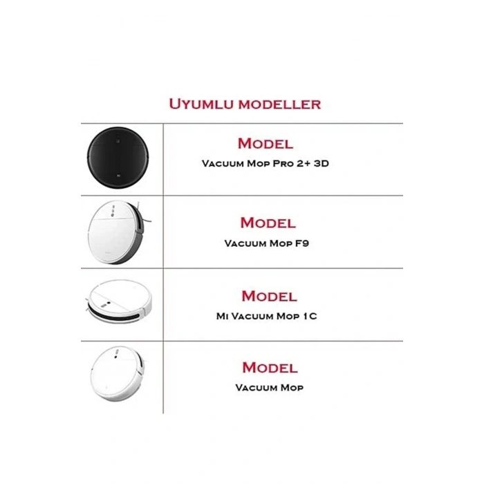 Xiaomi Mi Robot Vacuum stytj01zhm stytj02zhm Stytj03zhm uyumlu yedek fırça filtre seti