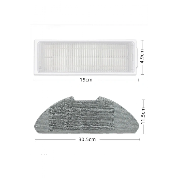 Xiaomi MOP PRO 2 Cdz1shw modeli uyumlu yedek filtre paspas fırça
