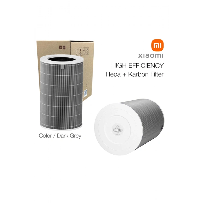 Smart Air Purifier 4 Pro Filtre Hepa Karbon Gri High Efficiency Rfid