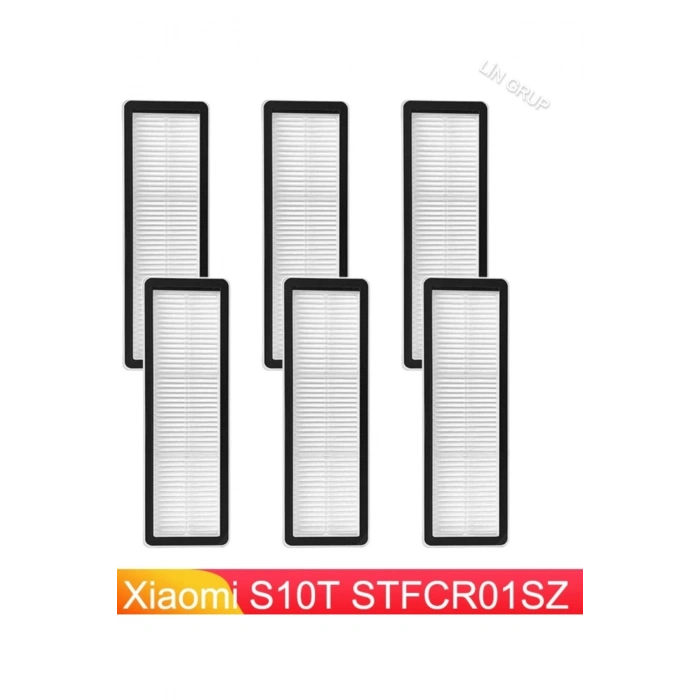 Xiaomi S10T STFCR01SZ modeli uyumlu 6 adet HEPA Filtre