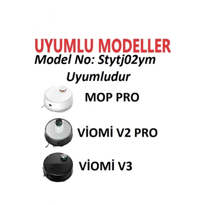 Mi Robot Xiaomi MOP PRO VİOMİ V2 V3 uyumlu yedek parçaları