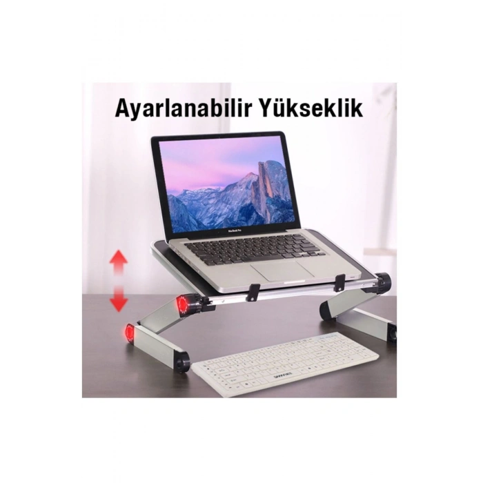 Katlanabilir dizüstü bilgisayar/ laptop Tablet Standı Fanlı