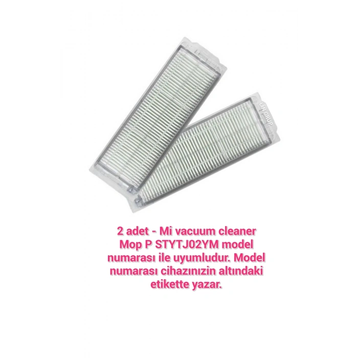 STYTJ02YM XİAOMİ MOP P vacuum robot süpürge modeli uyumlu  2 adet hepa filtre