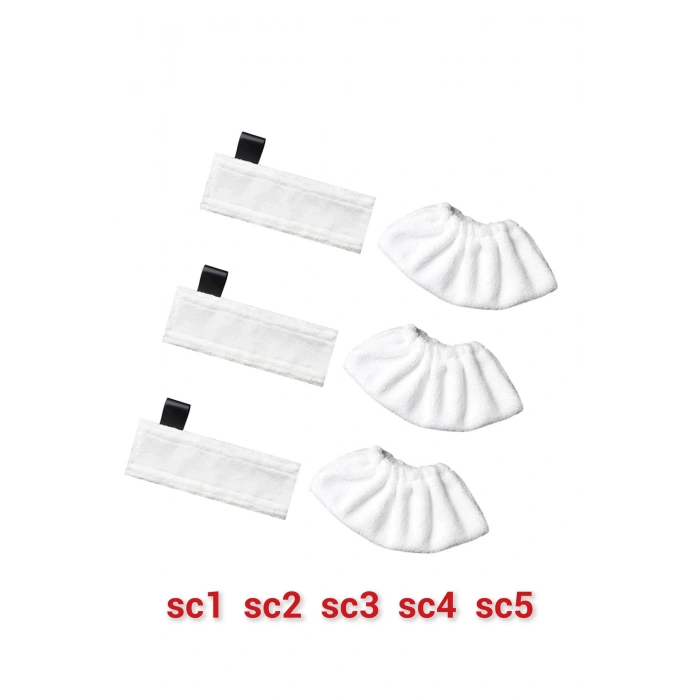 Sc1 sc2 sc3 sc4 sc5 Easyfix Yer Başlığı Havlu Seti Buhar mop yedek Bezi 6 parça