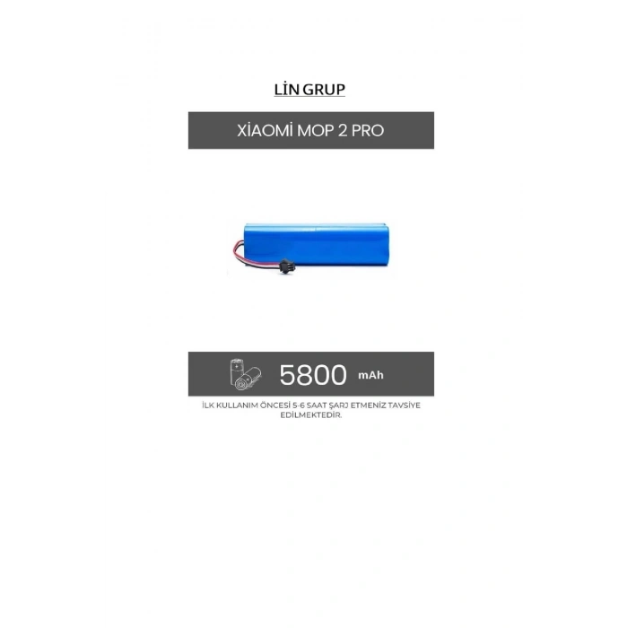 Xiaomi Mop 2 Pro MJST1SHW modeli uyumlu Robot Süpürge Batarya Pil Yedek