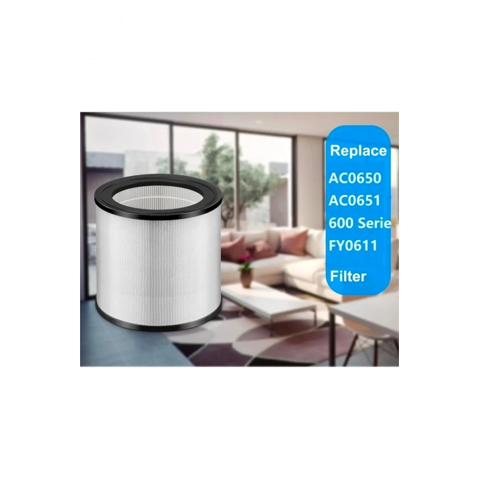 Philips uyumlu Yedek HEPA filtre FY0611, 600i hava temizleyici ile uyumlu, modelAC0650 ve AC0651/10, NanoProtect HEPA, FY0611/30