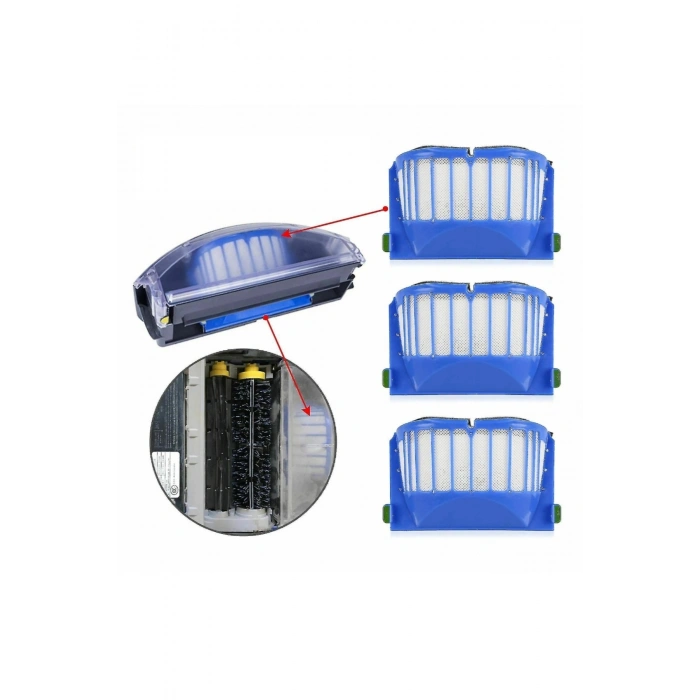 Roomba 600 605 610 615 616 620 621 625 630 635 640 650 660 665 670 uyumlu yedek