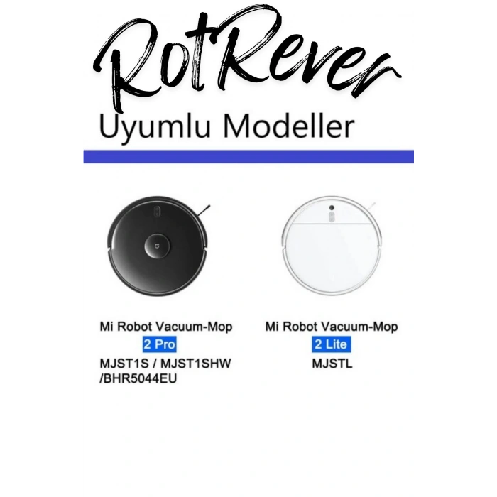 Vacuum Mop Lite-Vacuum Mop 2 Pro (MJST1SHW*Model No Dikkat)Yan Fırça,RotRever Bezi Seti-3 Parça