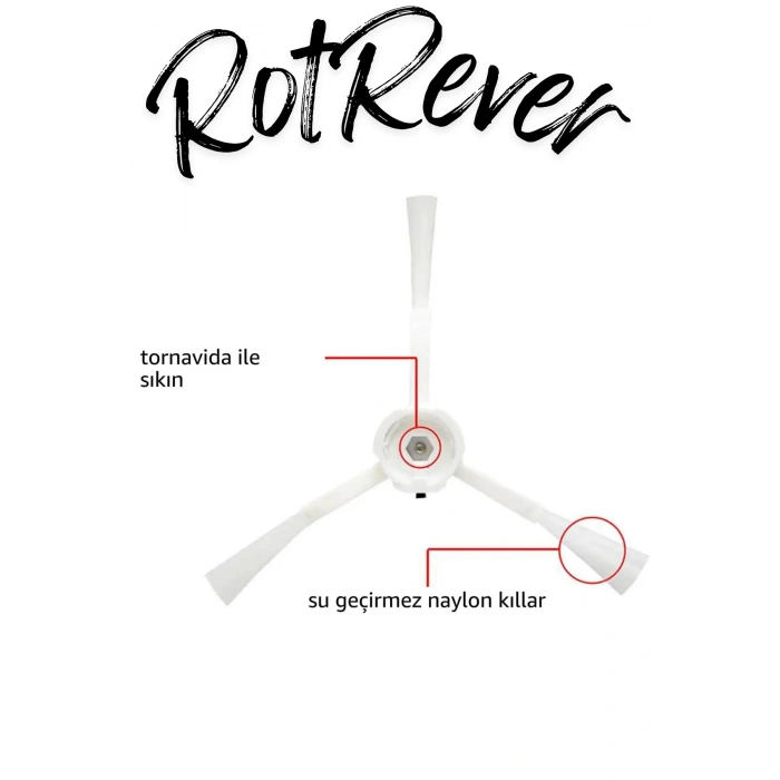 Vacuum Mop Lite-Vacuum Mop 2 Pro (MJST1SHW*Model No Dikkat)Yan Fırça,RotRever Bezi Seti-3 Parça