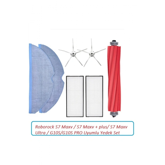 Lin Grup Roborock S7 Maxv / S7 Maxv + Plus/ S7 Maxv Ultra / G10S/G10S Pro Uyumlu Yedek Set
