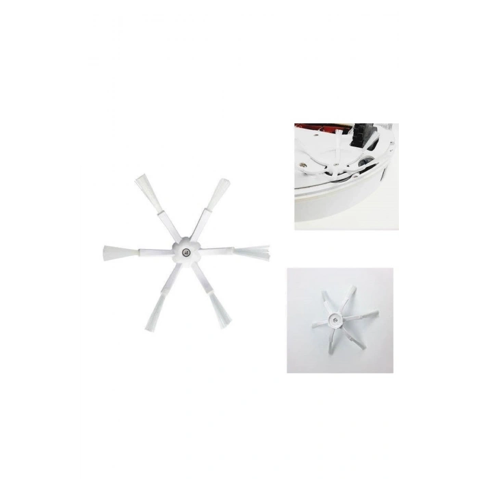 Roborock S 5 Max Roborock Q7,Q7 Max,Roborock S7 Uyumlu 2 Adet 6 Kollu Yan Fırça