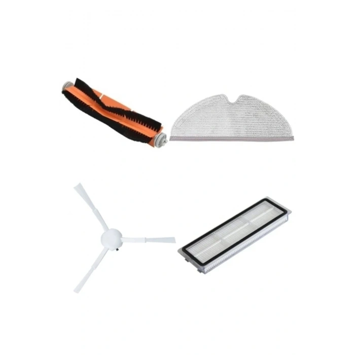Lin Grup Dreame Vacuum Mop D9 Modeli Ile Uyumlu 4 Lü Set Fırça Mop Hepa Filtre