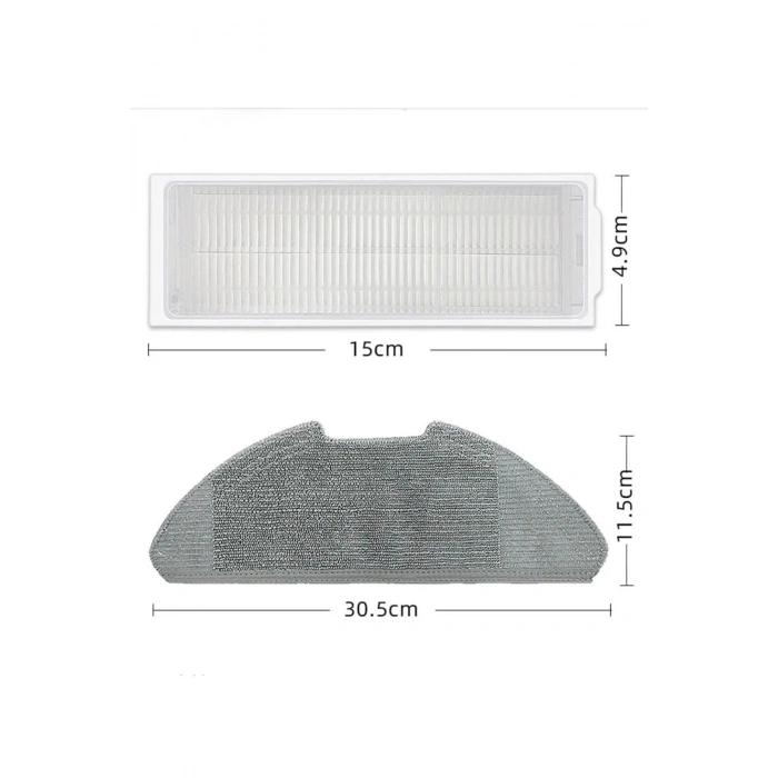 Lin Grup Xiaomi Mi Robot Vacuum Mop 2 Pro Ve Mop Lite Mjstl Mjst1Shw Uyumlu Filtre Fırça Mop