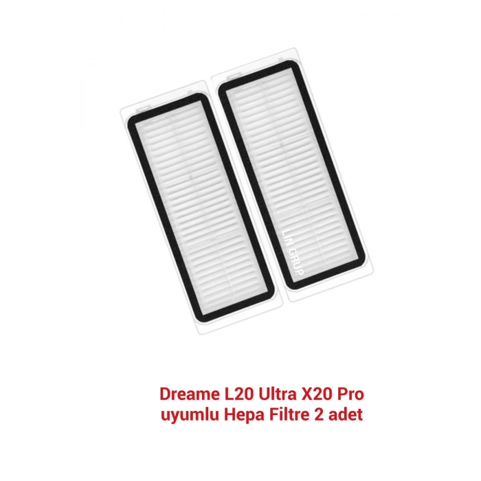 Lin Grup Dreame L20 Ultra X20 Pro Uyumlu 2 Adet Hepa Filtre