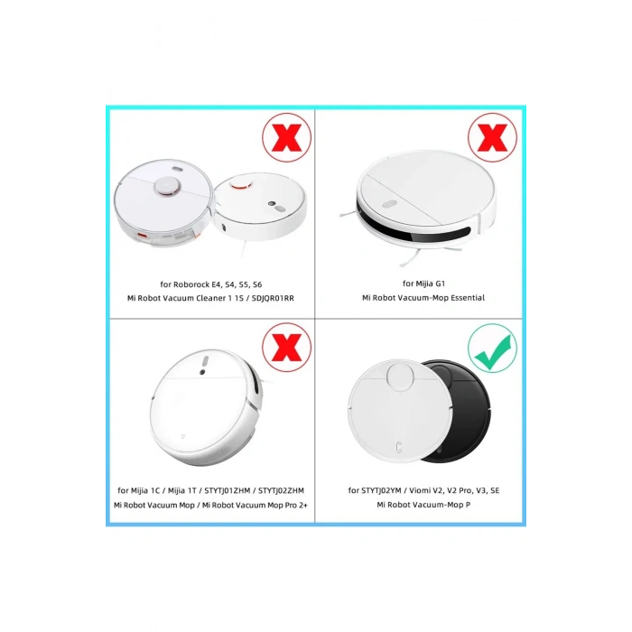Lin Grup Stytj02Ym Xi̇Aomi̇ Mop P Vacuum Robot Süpürge Modeli Uyumlu  2 Adet Hepa Filtre