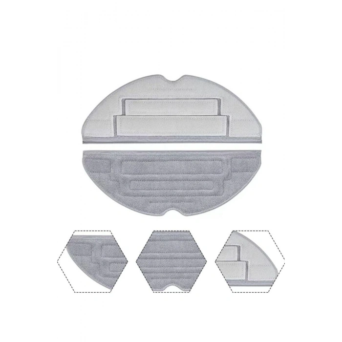 Lin Grup Roborock S8 + S8 Pro Ultra Uyumlu Mop Paspas Bezi 2 Adet