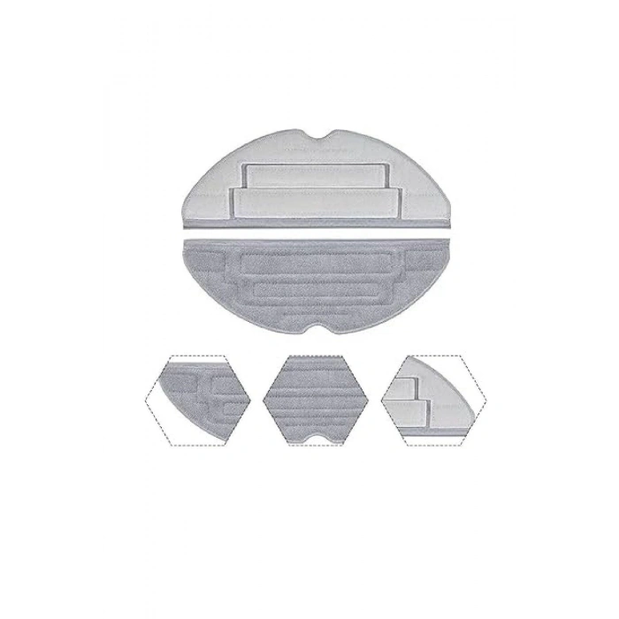 Lin Grup Roborock S8 Sonic Mopping Pro Ultra Uyumlu 6 Adet Mop Paspas