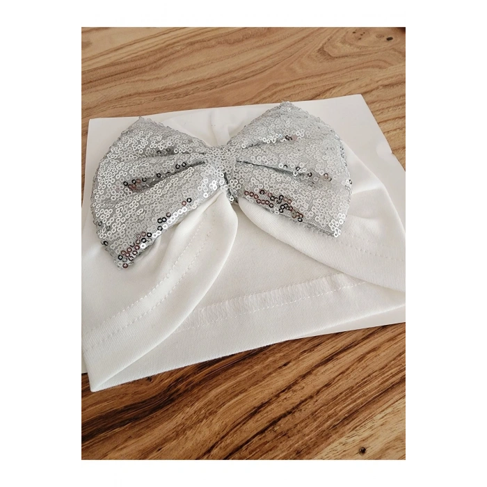 Lin Grup Kız Bebek Fiyonklu Pullu Bere Bone