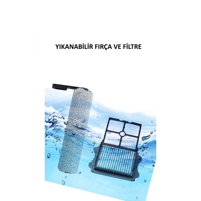 Tineco IFloor One S5/S6/S7 Uyumlu Dikey Süpürge HEPA Filtre + Rulo Ana Fırça iFloor yedek