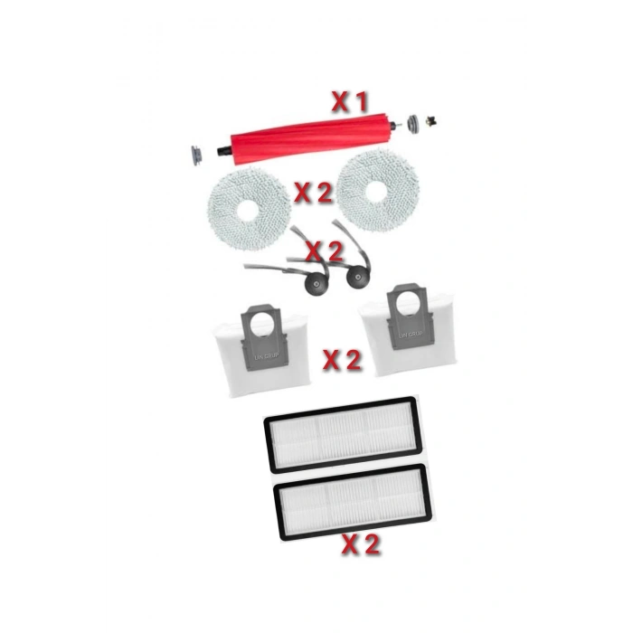 Roborock QRevo L uyumlu fırça mop toz torbası