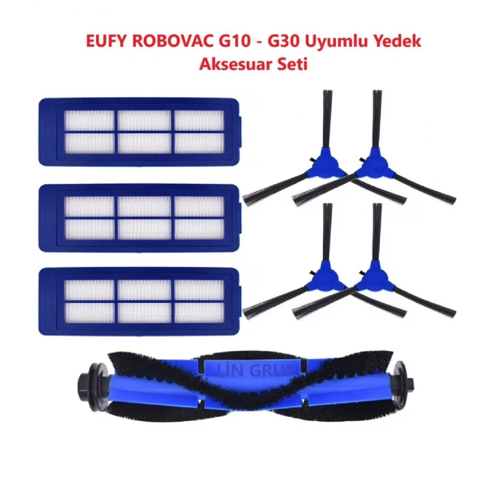 Anker Eufy Robovac G30 G10 Uyumlu Fırça Filtre Yedek Parça Seti
