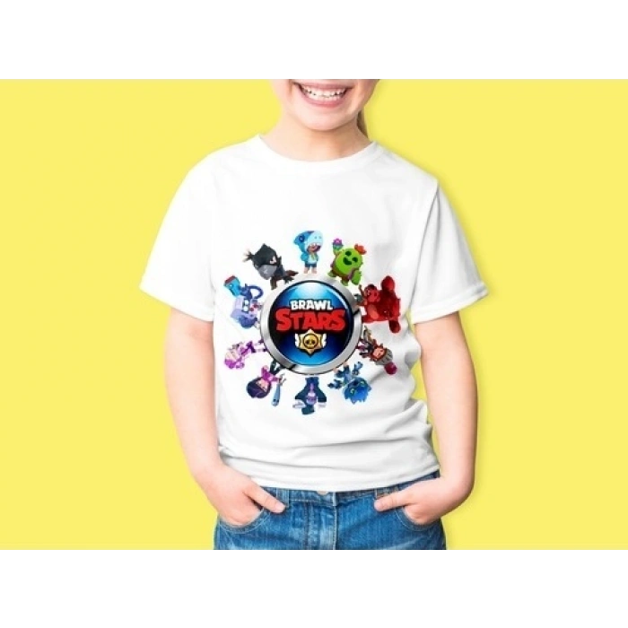 Brawl Stars Kız Çocuk Baskılı Tişört 13 - 14 Yaş