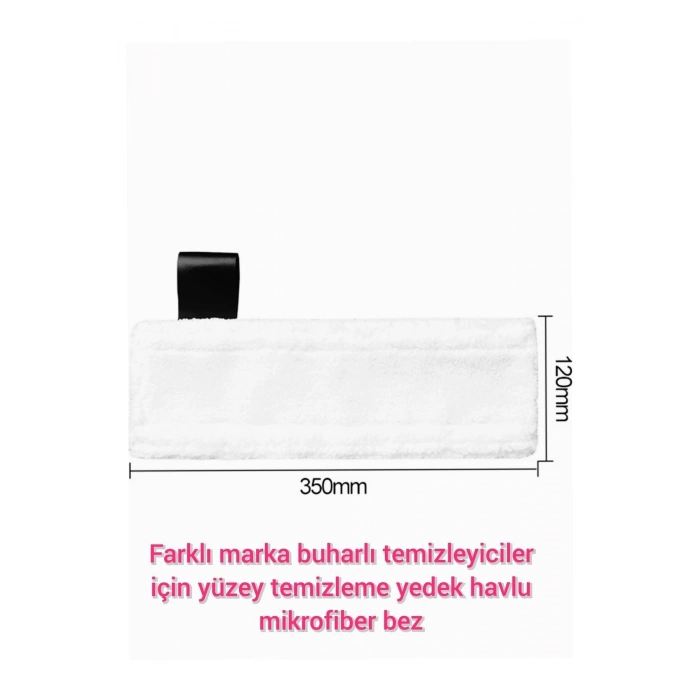 Buharlı temizleyici mikrofiber havlu paspas bezi universal - Yedek