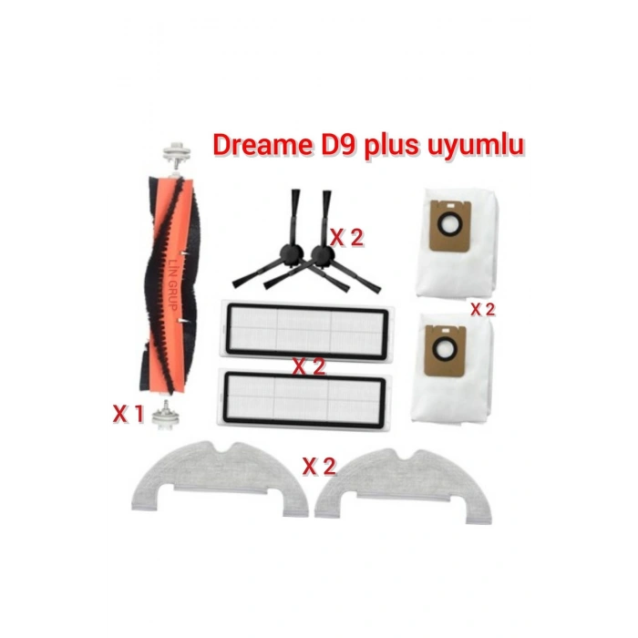 Dream e  D9 plus uyumlu yedek parça seti