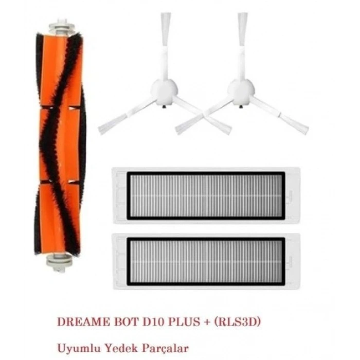 Dreame Bot D10+ Plus Rls3d Ana Fırça Yan Fırça Hepa Filtre