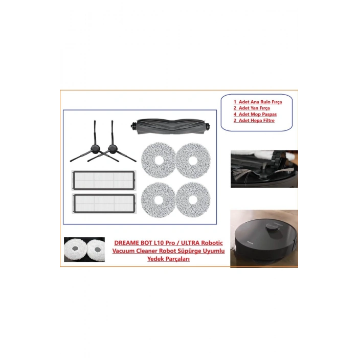 Dreame Bot L10s Ultra/Pro Robotic Vacuum Cleaner Yedek Parça