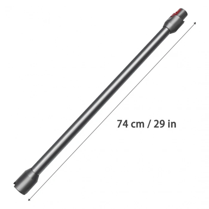 Dyson V12 Uyumlu Şarjlı Süpürge Borusu Nikel Gri