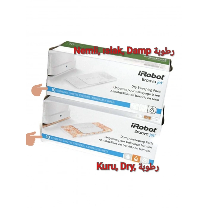 irobot Brava jet 240 Mop paspas pedi 20 li ıslak ve kuru