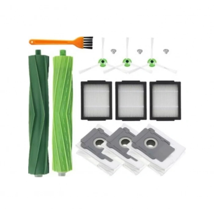 Irobot I3+ I7+ I8+ E5 E6 Modelleri Ile Uyumlu Yedek Filtre Fırça Toz Torbası Set