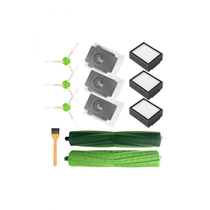 Irobot Roomba E5, E6, I7, I7 Hepa Filtre, Toz Torbası, Fırça (Uyumlu Yedek Parça Seti)